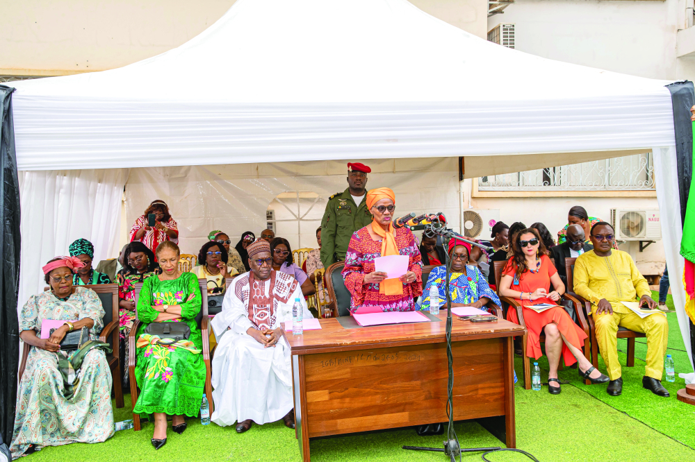 Minister Marie Therese Abena Ondoa calls on the population to join forces in ending FGM.