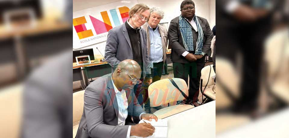 La signature de la convention avec l’Ecole nationale d’ingénieurs de Brest en France.