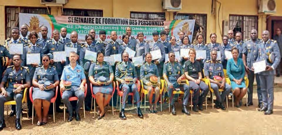 Gendarmerie staff ready to better manage GBV cases.