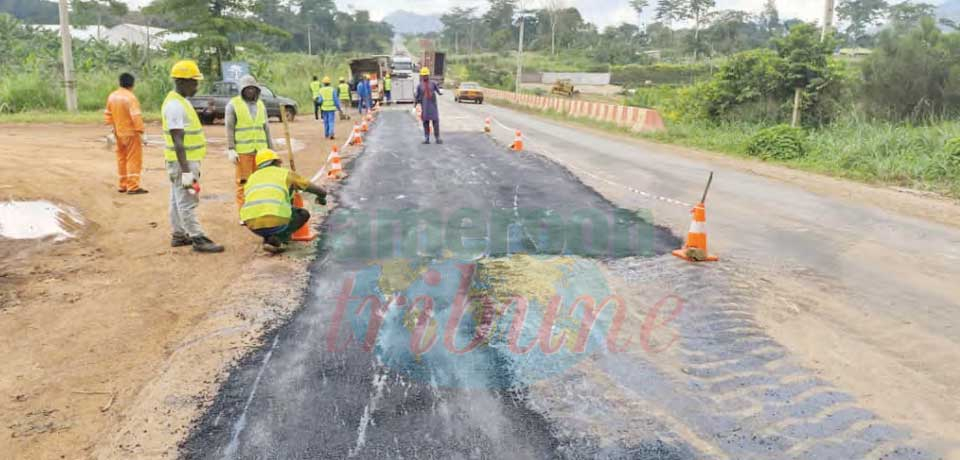 Route Yaoundé-Douala : on traite les nids de poule