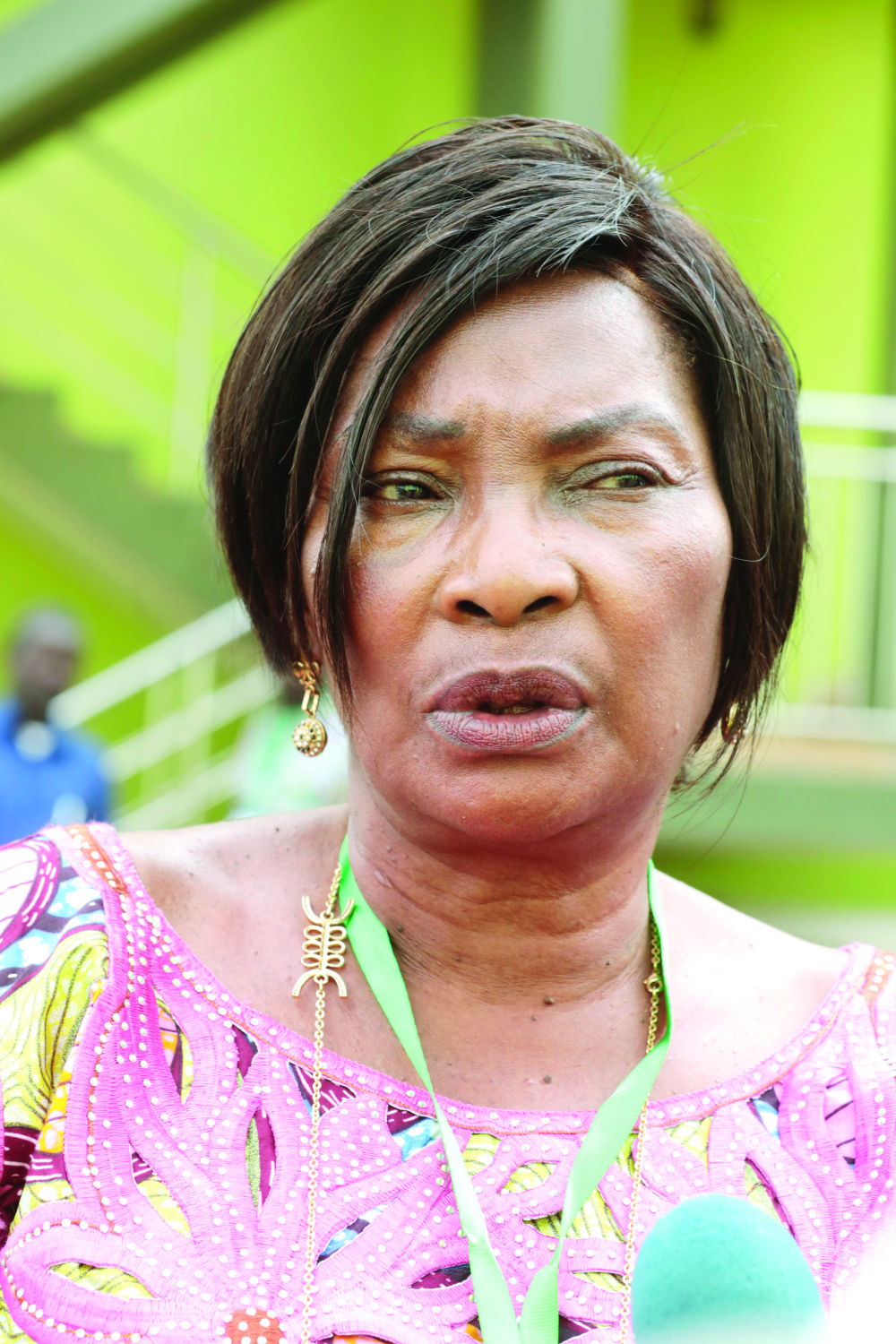 Yvette Fouda, présidente de l’Interprofession porcine du Cameroun.