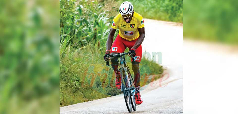 Kamzong Abossolo was the first to cross the finish line yesterday in Nkongsamba