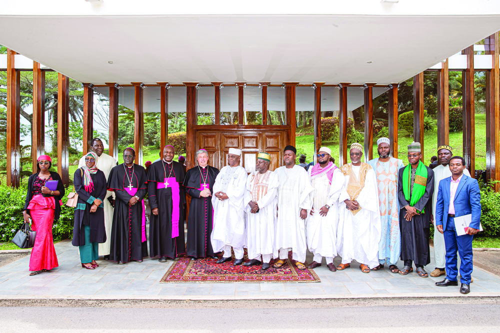 Catholiques et musulmans unis pour un Cameroun en paix.