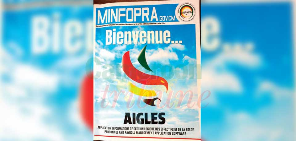 La dernière édition du magazine du ministère de la Fonction publique et de la Réforme administrative fait la part belle à la présentation et à l’état d’avancement du logiciel.