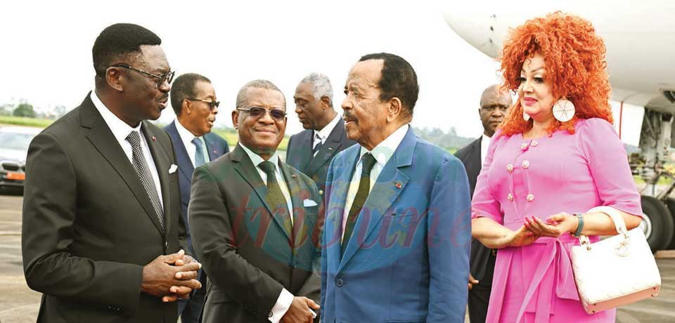 Paul and Chantal Biya were received on arrival at the Nsimalen International Airport Friday August 23, 2024 by the Head of State’s close collaborators among others.