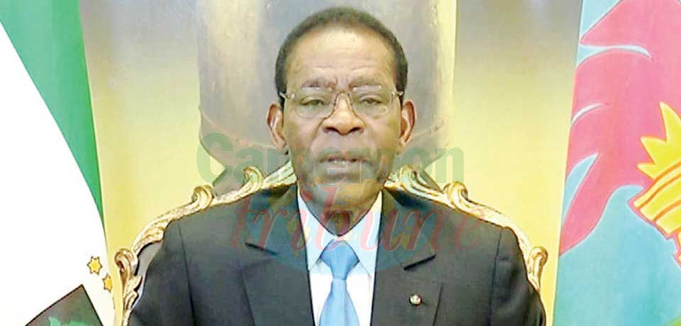 President Obiang Nguema calls for elections.
